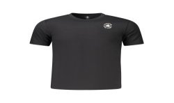 CONVERSE T-SHIRT MANICHE CORTE BAMBINO NERO