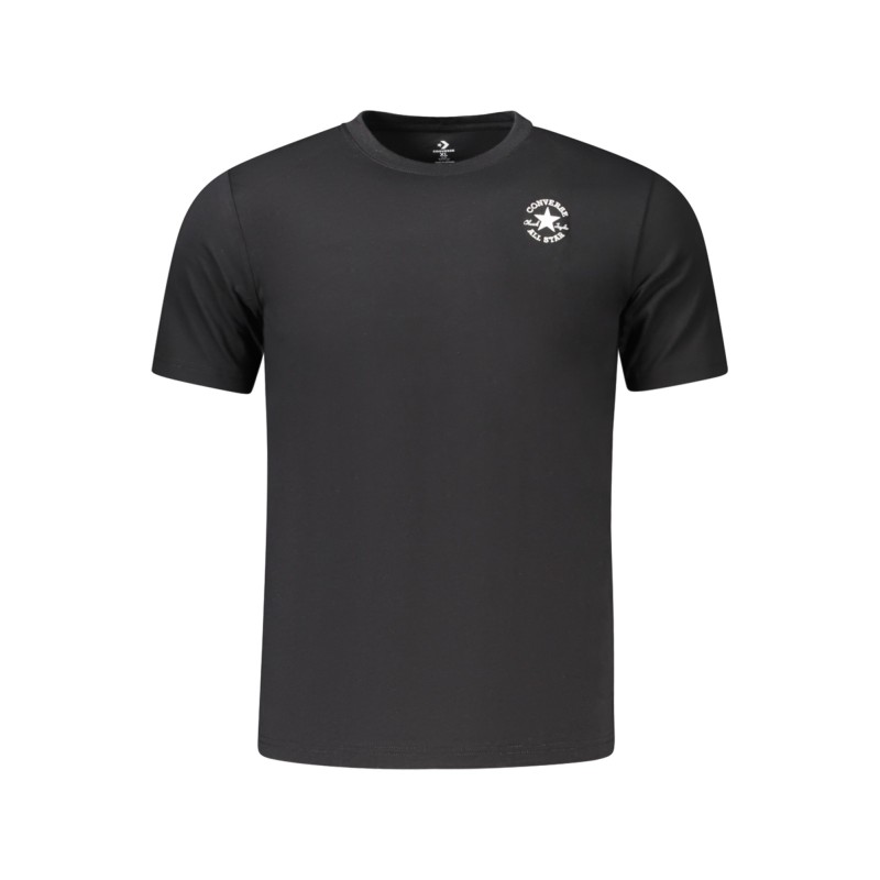 CONVERSE T-SHIRT MANICHE CORTE BAMBINO NERO
