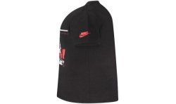 JORDAN T-SHIRT MANICHE CORTE BAMBINO NERO