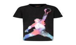 JORDAN T-SHIRT MANICHE CORTE BAMBINO NERO