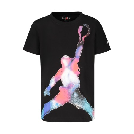 JORDAN T-SHIRT MANICHE CORTE BAMBINO NERO