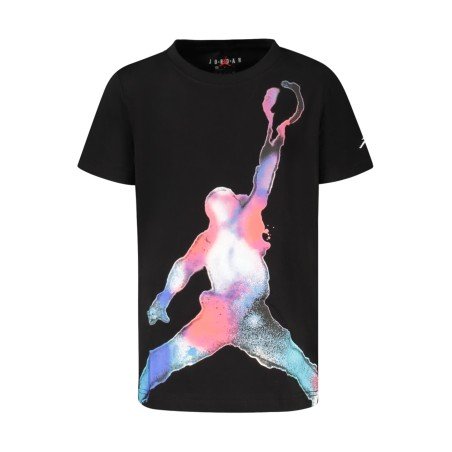 JORDAN T-SHIRT MANICHE CORTE BAMBINO NERO