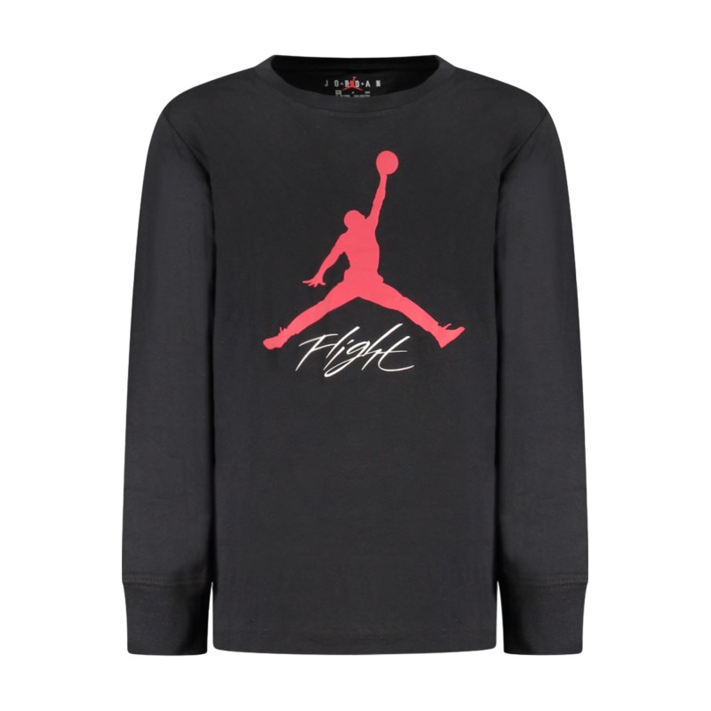 JORDAN T-SHIRT MANICHE LUNGHE BAMBINO NERO