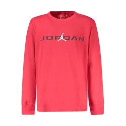 JORDAN T-SHIRT MANICHE LUNGHE BAMBINO ROSSO