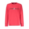 JORDAN T-SHIRT MANICHE LUNGHE BAMBINO ROSSO