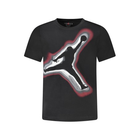JORDAN T-SHIRT MANICHE CORTE BAMBINO NERO