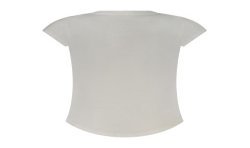 NIKE T-SHIRT MANICHE CORTE BAMBINA BIANCO