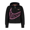 NIKE FELPA CON ZIP BAMBINA NERO