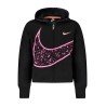 NIKE FELPA CON ZIP BAMBINA NERO