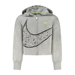 NIKE FELPA CON ZIP BAMBINA GRIGIO