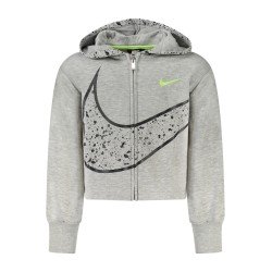 NIKE FELPA CON ZIP BAMBINA GRIGIO