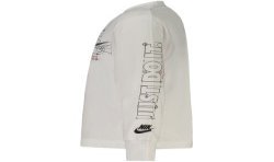NIKE T-SHIRT MANICHE LUNGHE BAMBINO BIANCO