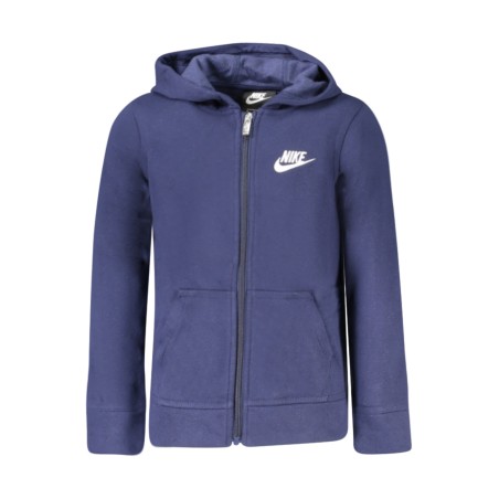 NIKE FELPA CON ZIP BAMBINO BLU