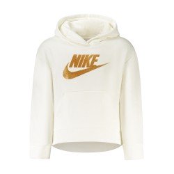 NIKE FELPA SENZA ZIP BAMBINA BIANCO