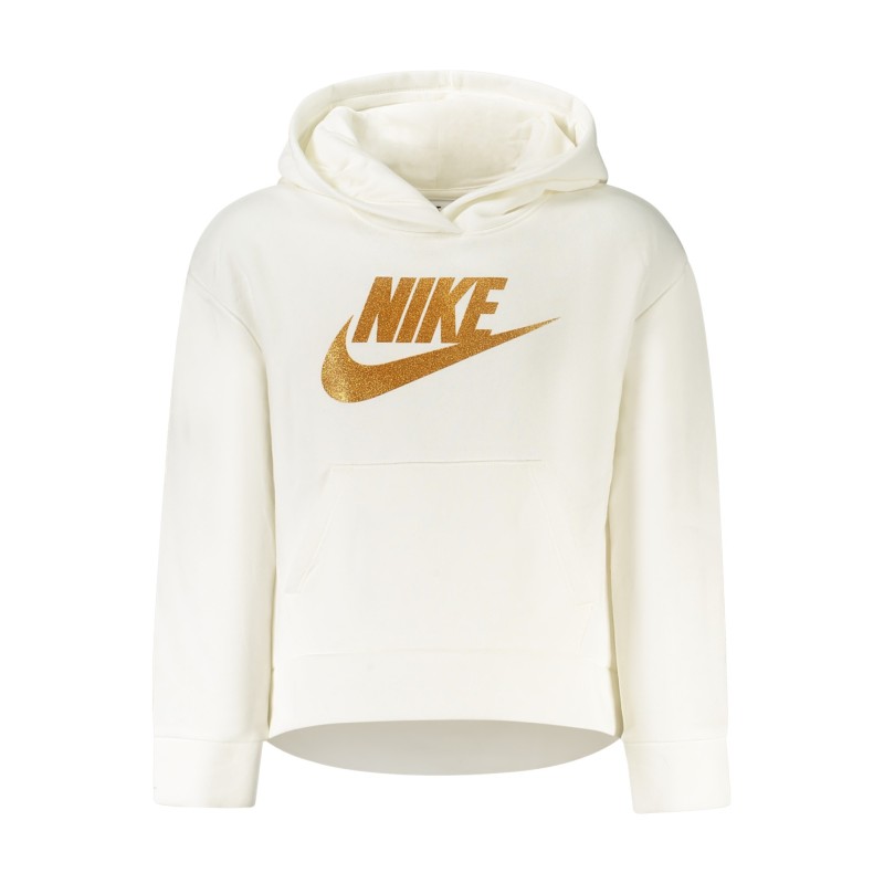 NIKE FELPA SENZA ZIP BAMBINA BIANCO