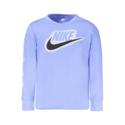 NIKE T-SHIRT MANICHE LUNGHE BAMBINO AZZURRO