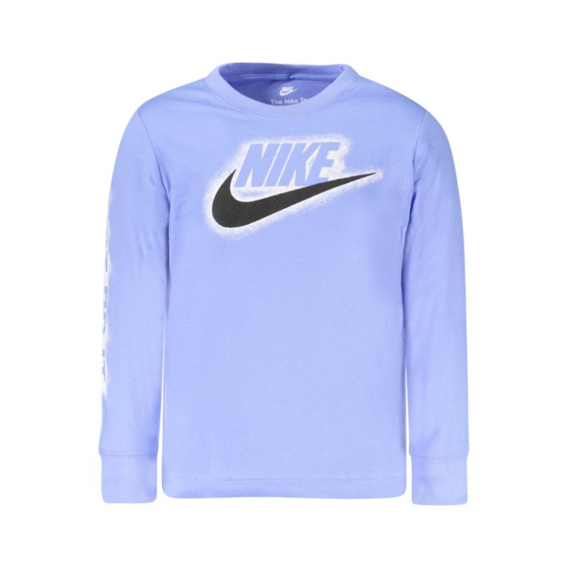 NIKE T-SHIRT MANICHE LUNGHE BAMBINO AZZURRO