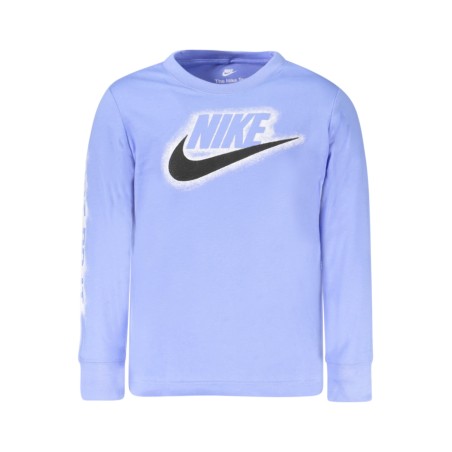 NIKE T-SHIRT MANICHE LUNGHE BAMBINO AZZURRO