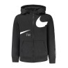NIKE FELPA CON ZIP BAMBINO NERO