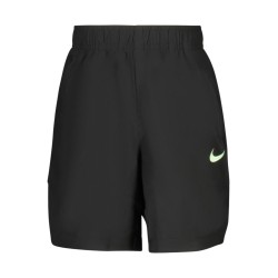 NIKE PANTALONE SHORT BAMBINO NERO
