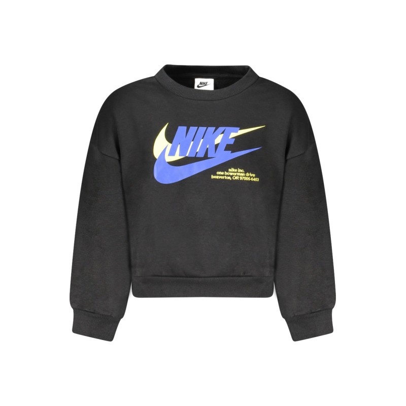 NIKE FELPA SENZA ZIP BAMBINO NERO