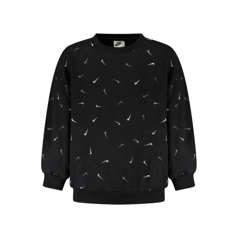 NIKE FELPA SENZA ZIP BAMBINA NERO