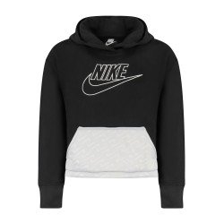 NIKE FELPA SENZA ZIP BAMBINA NERO