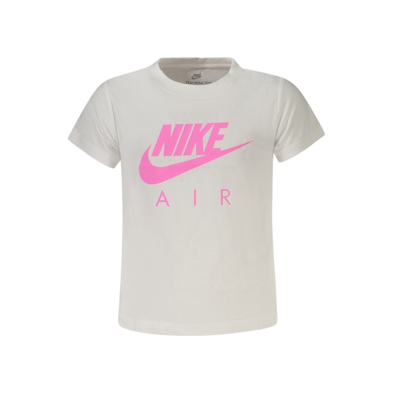 NIKE T-SHIRT MANICHE CORTE BAMBINA BIANCO