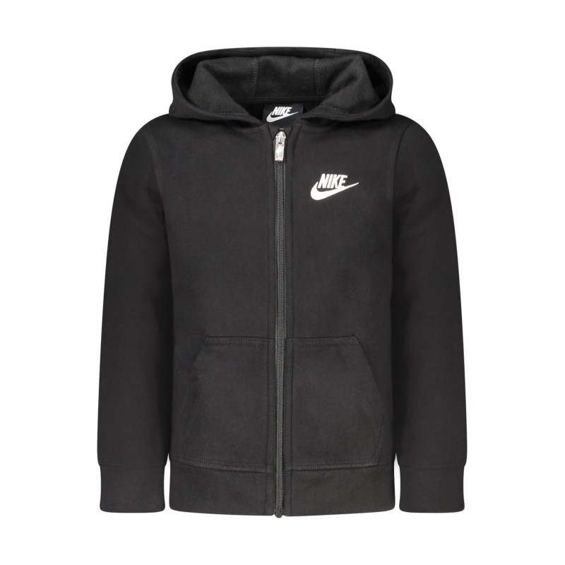 NIKE FELPA CON ZIP BAMBINO NERO
