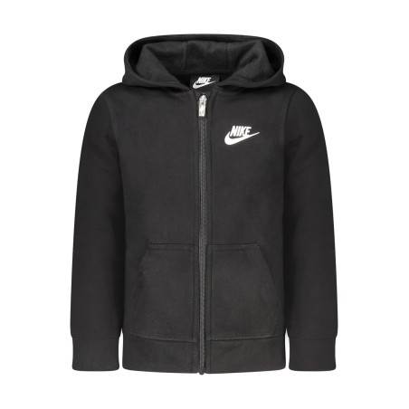NIKE FELPA CON ZIP BAMBINO NERO