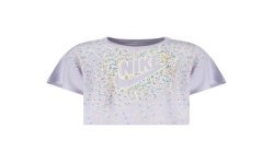 NIKE T-SHIRT MANICHE CORTE BAMBINA VIOLA