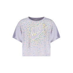 NIKE T-SHIRT MANICHE CORTE BAMBINA VIOLA