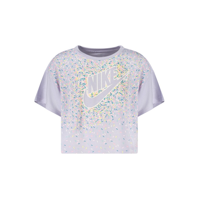 NIKE T-SHIRT MANICHE CORTE BAMBINA VIOLA