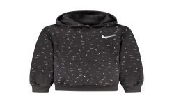 NIKE FELPA SENZA ZIP BAMBINA NERO