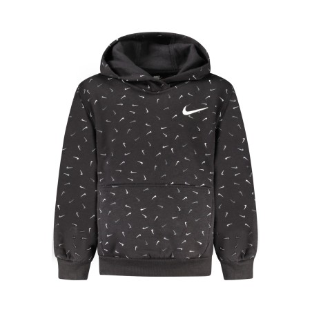 NIKE FELPA SENZA ZIP BAMBINA NERO