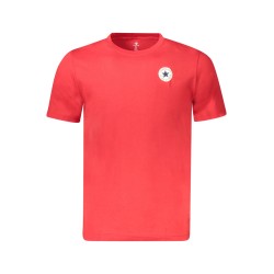 CONVERSE T-SHIRT MANICHE CORTE BAMBINO ROSSO