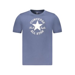 CONVERSE T-SHIRT MANICHE CORTE BAMBINO BLU