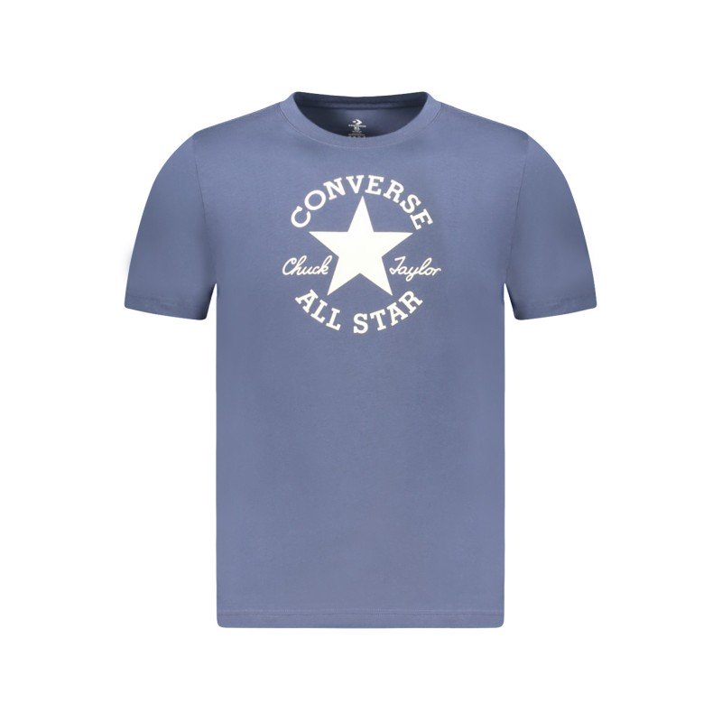 CONVERSE T-SHIRT MANICHE CORTE BAMBINO BLU