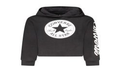 CONVERSE FELPA SENZA ZIP BAMBINA NERO