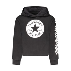 CONVERSE FELPA SENZA ZIP BAMBINA NERO
