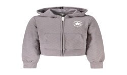 CONVERSE FELPA CON ZIP BAMBINA GRIGIO