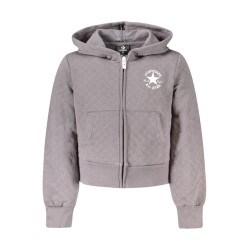 CONVERSE FELPA CON ZIP BAMBINA GRIGIO