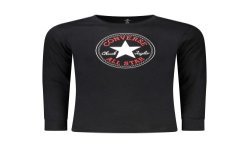 CONVERSE T-SHIRT MANICHE LUNGHE BAMBINO NERO