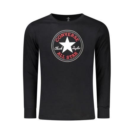 CONVERSE T-SHIRT MANICHE LUNGHE BAMBINO NERO