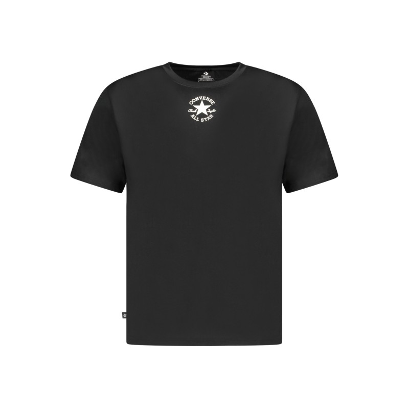 CONVERSE T-SHIRT MANICHE CORTE BAMBINO NERO