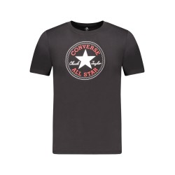 CONVERSE T-SHIRT MANICHE CORTE BAMBINO NERO