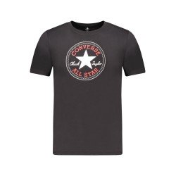 CONVERSE T-SHIRT MANICHE CORTE BAMBINO NERO