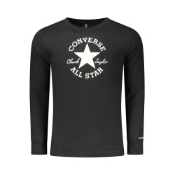 CONVERSE T-SHIRT MANICHE LUNGHE BAMBINO NERO