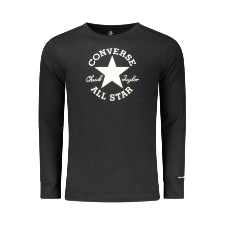 CONVERSE T-SHIRT MANICHE LUNGHE BAMBINO NERO
