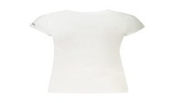 CONVERSE T-SHIRT MANICHE CORTE BAMBINA BIANCO